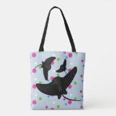 Party Stingray farbiges Muster Tasche (Rückseite)