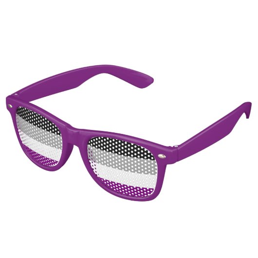 Party "Stolz auf Asexualität" Shades Sonnenbrille (Schrägansicht)