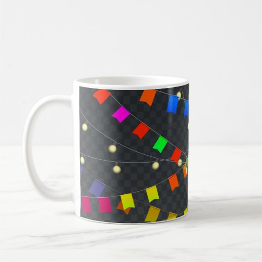 Party Streamers Kaffee Tasse (Links)
