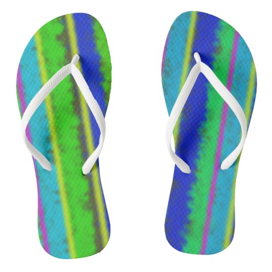 Party Strip Flip Flops Badesandalen (Fußbett)