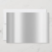 Party Student Silver Gray Barret Einladung (Rückseite)