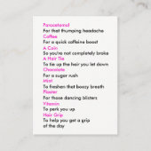 Party Survival Kit DIY Bevorzugungskarte Begleitkarte (Vorderseite)