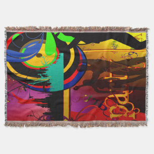 Party-Szene mit Tänzern Throw Blanket Decke