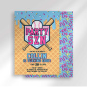 Party Szn Eis Drip Baseball Geburtstag Einladung