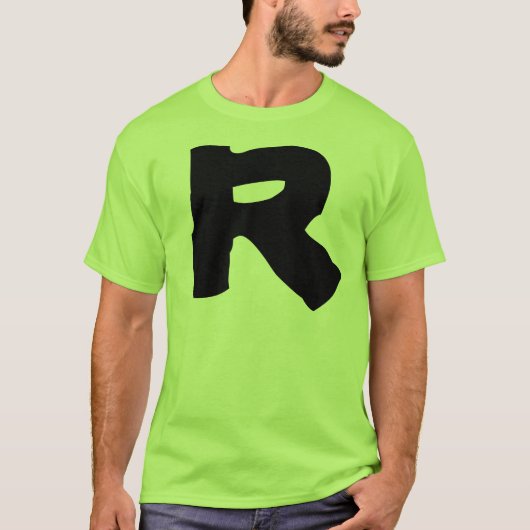 Party-T - Shirt: Buchstabe r T-Shirt (Vorderseite)