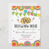 Party Taco'Bout A New Zuhause Fiesta Einladung (Vorderseite)
