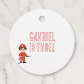 Party-Tags für Feuerwehrfahrzeuge Geschenkanhänger (Rückseite)