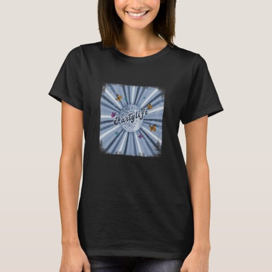 Party tanzen Retro Disko T-Shirt (Vorderseite)