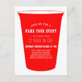 Party Tasse laden Einladungspostkarte (Vorderseite)