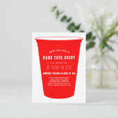 Party Tasse laden Einladungspostkarte (Stehend Vorderseite)