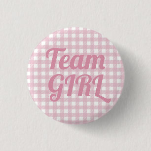 Party-Taste für Team Girl Pink Gender Reveal Button