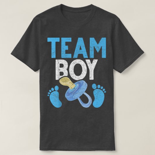 Party Team Boy Future Parents Gender T-Shirt (Design vorne)