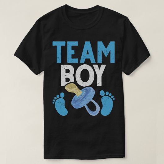 Party Team Boy Future Parents Gender T-Shirt (Design vorne)