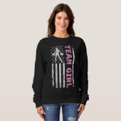 Party-Team-Girl mit US-amerikanischer Fla Sweatshirt (Vorne ganz)