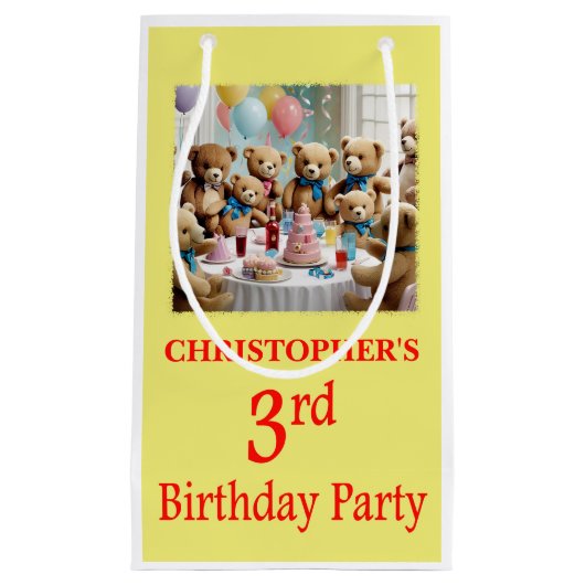 Party Teddy Bears Party Kleine Geschenktüte (Vorderseite)