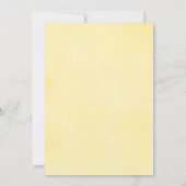 Party-Tee der Sonnenblumen zum zweijährigen Geburt Einladung (Rückseite)