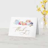 Party Tee im Wasserfarbengarten Handschrift Karte (Gelbe Blume)
