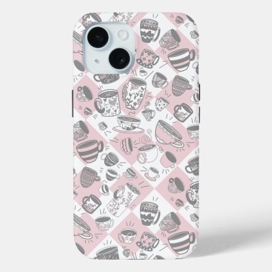 Party-Teetassen-Kaffeetassen Case-Mate iPhone-Hüll iPhone Hülle (Rückseite)