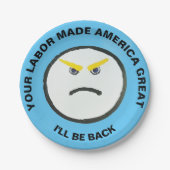 Party-Teller am Arbeitstag Pappteller (Vorderseite)