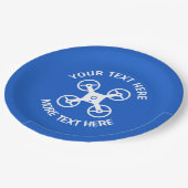 Party-Teller aus Papier mit Trockentuch Pappteller (Schrägansicht)