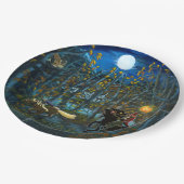 Party-Teller aus unbespieltem Pferdefleisch Pappteller (Schrägansicht)