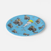 Party-Teller+ Bowl-FIFO Son+Truck-Ladeschläger Pappteller (Schrägansicht)