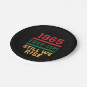 Party-Teller des Juneteurs Pappteller (Schrägansicht)