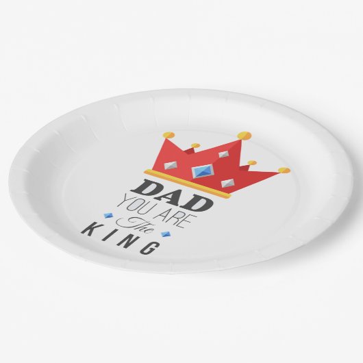 Party-Teller des Vaters Pappteller (Schrägansicht)