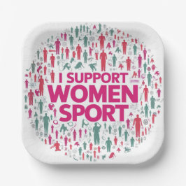 Party-Teller feiern Frauen im Sport Pappteller