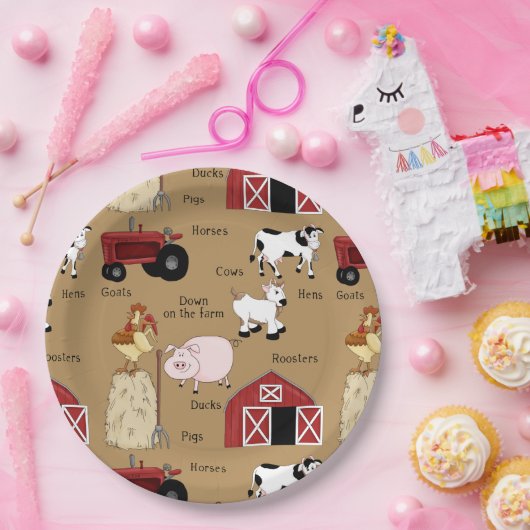 Party-Teller für Landbetriebe Pappteller (Party)