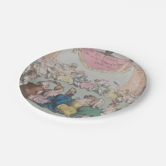 Party - Teller für Rundpapier (Schrägansicht)