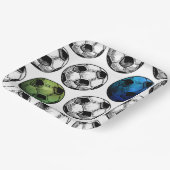 Party-Teller für Wasserfarben Pappteller (Gewinkelt)