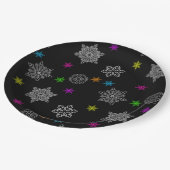 Party-Teller mit Hellbogen - Set 2 Pappteller (Schrägansicht)