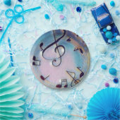 Party-Teller-Musik Pappteller (Party)