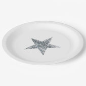 Party Teller - Silver Glitzer Star (Schrägansicht)
