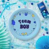 Party-Teller von Team Boy Gender Pappteller (Party)
