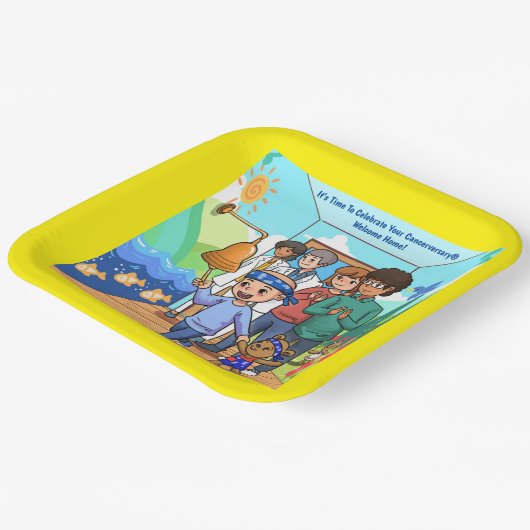 Party-Teller zum freien Krebs Pappteller (Gewinkelt)