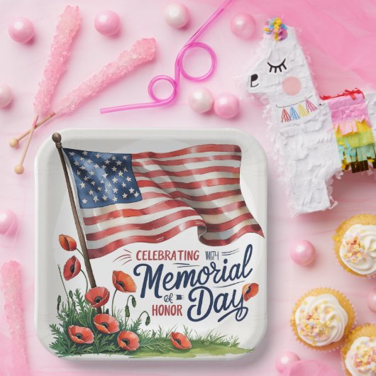 Party-Teller zum Gedenktag Pappteller (Party)