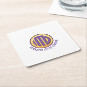 Party Temp Rechteckiger Pappuntersetzer (angewinkelt)