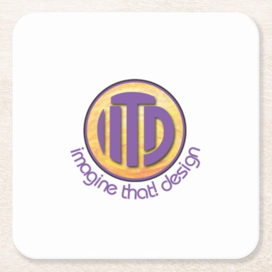 Party Temp Rechteckiger Pappuntersetzer (Vorderseite)