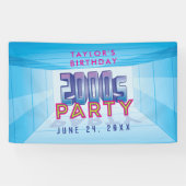 Party-Theme-Banner der 2000er Jahre Banner (Horizontal)