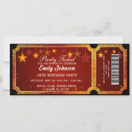 Party Ticket Invitation 2026 Einladung