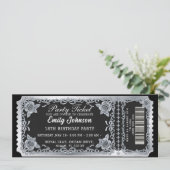 Party Ticket Invitation 2026 Einladung (Stehend Vorderseite)