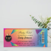  Party ticket invitations  Einladung (Stehend Vorderseite)