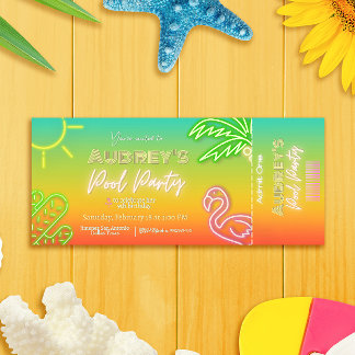 Party-Ticket Pool Einladung