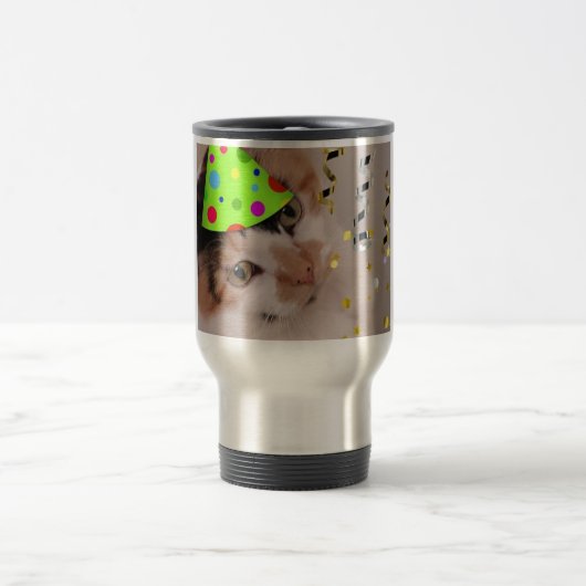 Party Tier/Calico Katze Reisebecher (Mittel)