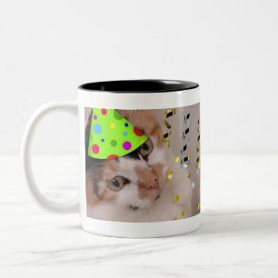 Party Tier/Calico Katze Zweifarbige Tasse
