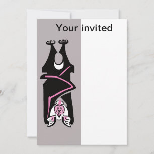 Party Tier - Fledermaus Verrückt -Halloween -Wildt Einladung