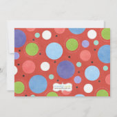 Party-Tier-Geburtstags-Party Einladung (Rückseite)