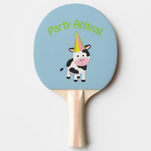 Party Tier! Kuh Tischtennis Schläger